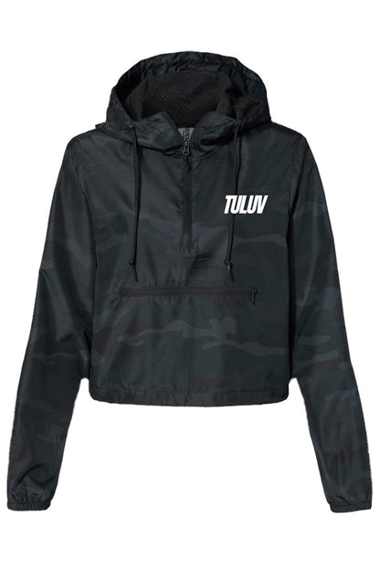 camo crop windbreaker 