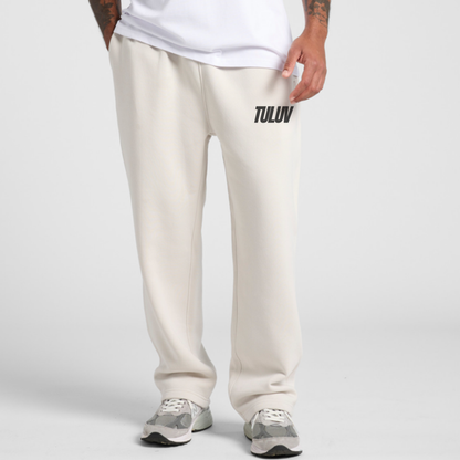 cuffless relaxed track pant